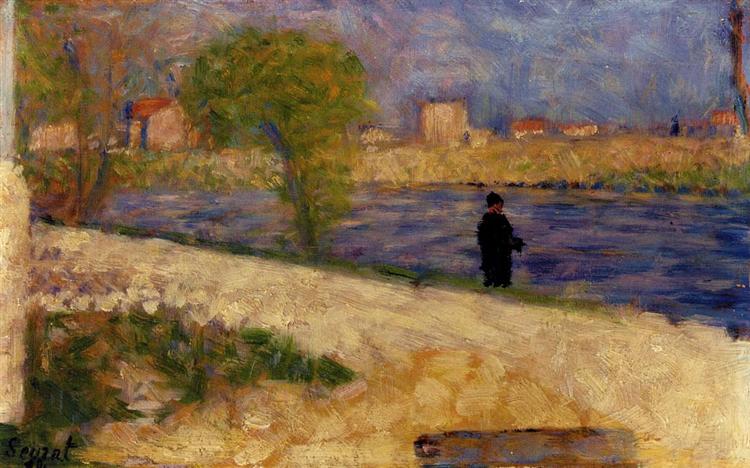 Study on the Island, 1883 - 1884 - Georges Seurat