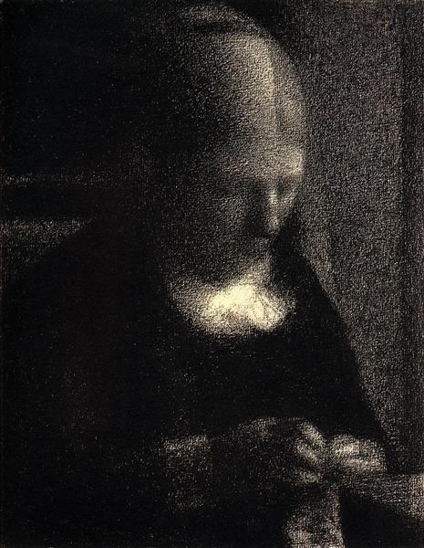 A Mãe do Artista, 1882 - 1883 - Georges Seurat