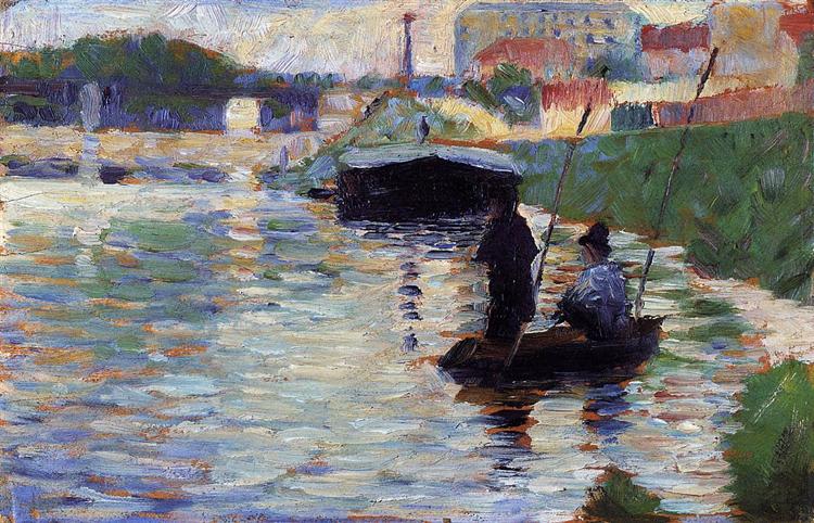 The Bridge - View of the Seine, 1882 - 1883 - Georges Seurat