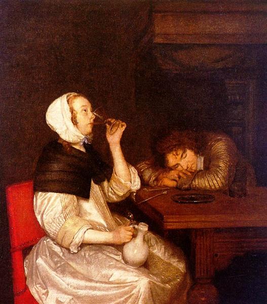 Drink, c.1657 - Герард Терборх