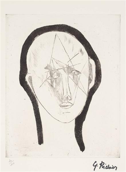 Portrait, 1951 - Жермен Ришье