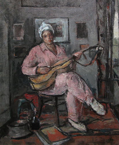 Woman With Guitar, 1932 - Gheorghe Petrascu