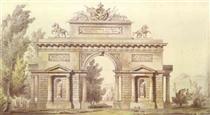 Design of a Triumphal Arch - Giacomo Quarenghi