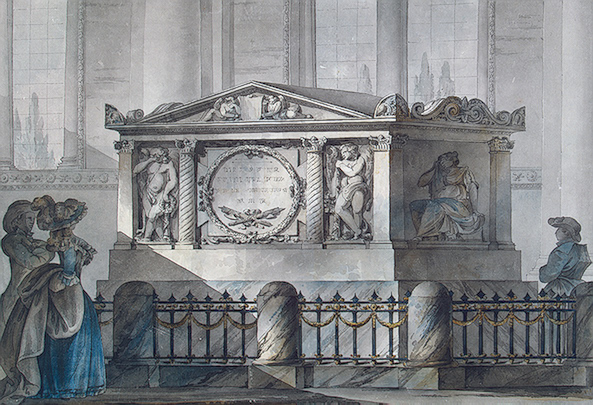Design of Samuel Greig's tomb in Tallinn, c.1790 - Джакомо Кваренги