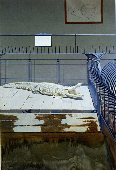 Crocodile et grilles, 1969 - Gilles Aillaud