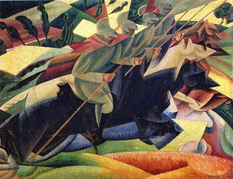 Lancers, 1915 - Gino Severini