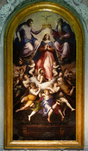 Coronation of the Virgin, 1550 - Джорджо Вазари