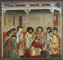 Christ Washing the Disciples' Feet - Giotto di Bondone