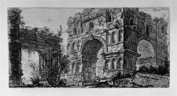 Arch of Janus in Rome, 1748 - 皮拉奈奇