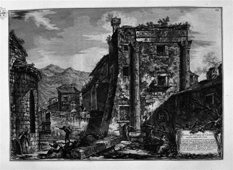 Following the above table, with a special section - Giovanni Battista Piranesi