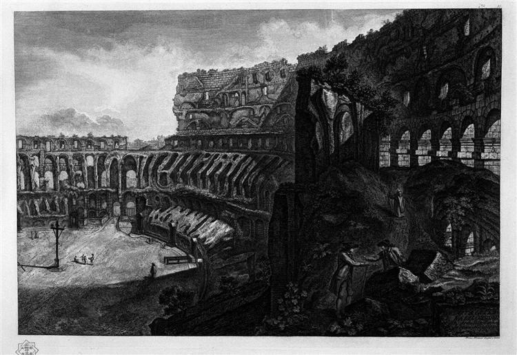 Interior view of the Colosseum - Джованні Баттіста Піранезі