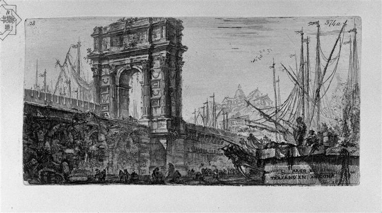 Reversal of the Temple of Pola in Istria, and other Temple - Giovanni Battista Piranesi