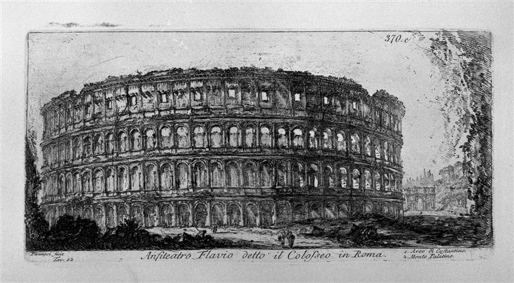 Temple of Jupiter the Thunderer and the Temple of Concord - Giovanni Battista Piranesi