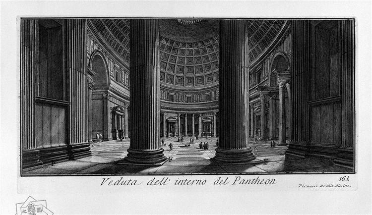 The Roman antiquities, t. 1, Plate XV. Pantheon., 1756 - Джованни Баттиста Пиранези