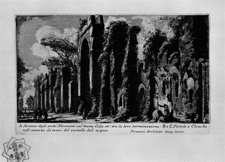 The Roman antiquities, t. 1, Plate XXIV. Nero`s aqueduct., 1756 - Giovanni Battista Piranesi