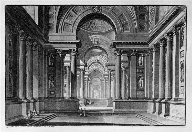 Vestibule of an Ancient Temple - Giovanni Battista Piranesi
