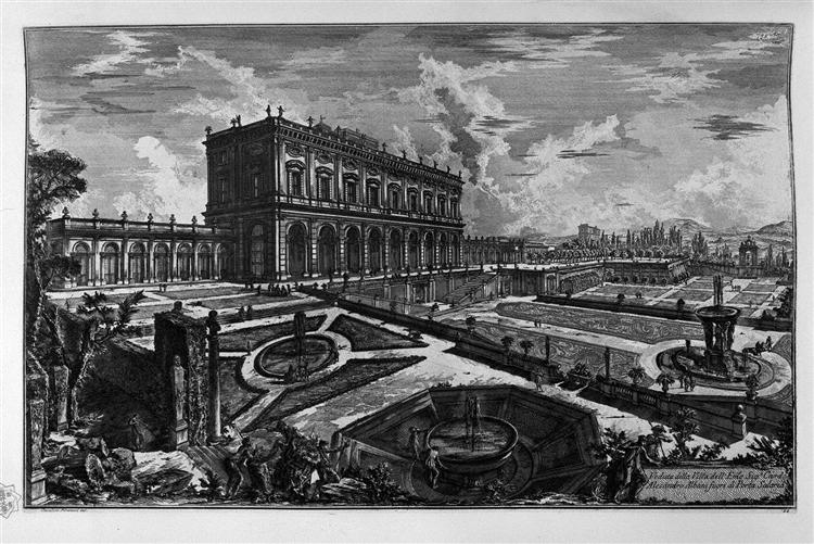 View of the Palazzo Odescalchi - Джованни Баттиста Пиранези