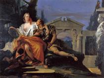 Rinaldo im Zauberbann Armidas - Giovanni Battista Tiepolo