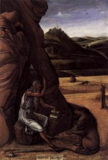 Saint Jérôme dans le désert - Giovanni Bellini