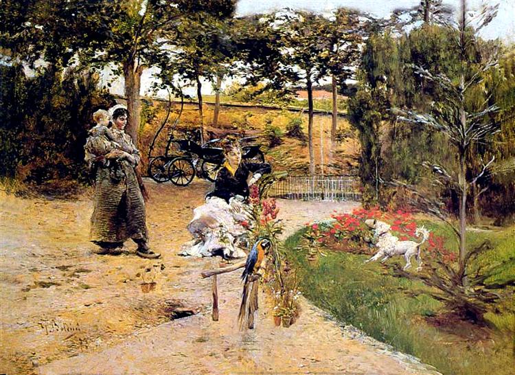 In the Garden, 1875 - Giovanni Boldini