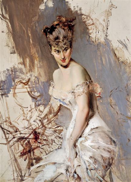 Portrait of Alice Regnault, 1880 - Джованні Болдіні
