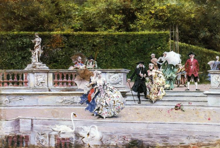 Gallant scene, 1875 - 1877 - 乔瓦尼·波尔蒂尼