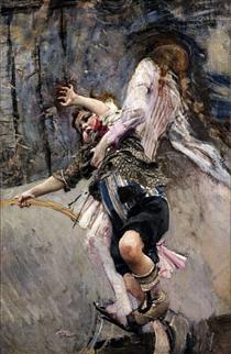 Child with a hoop - Giovanni Boldini