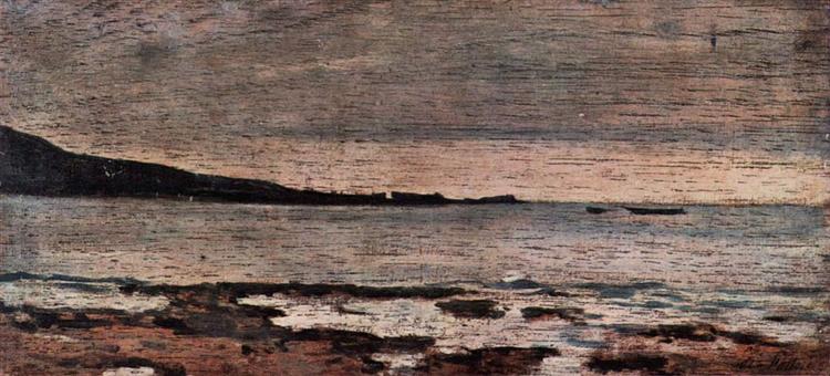 Lead-colored sea, 1870 - 1875 - Giovanni Fattori