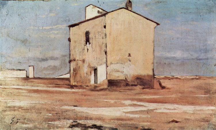 The flaying in Livorno, 1865 - 1867 - Джованни Фаттори