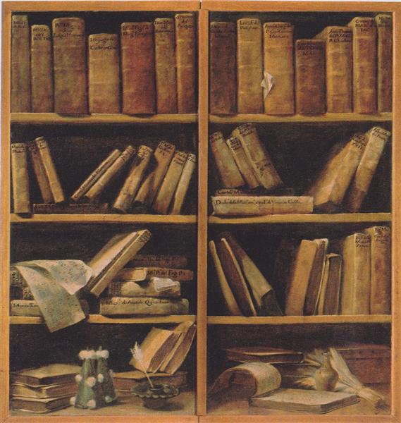 Bookshelves with Music Writings, 1730 - Giuseppe Maria Crespi