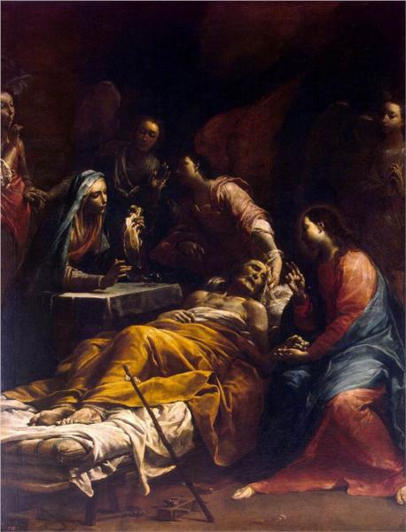 Death of Saint Joseph, c.1712 - Джузеппе Марія Креспі