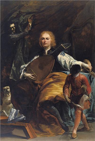 Portrait of Count Fulvio Grati, 1723 - Джузеппе Марія Креспі