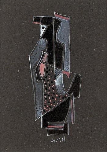 Composition with figure, 1923 - Gosta Adrian-Nilsson