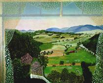 Hoosick Valley (From the Window) - Grandma Moses