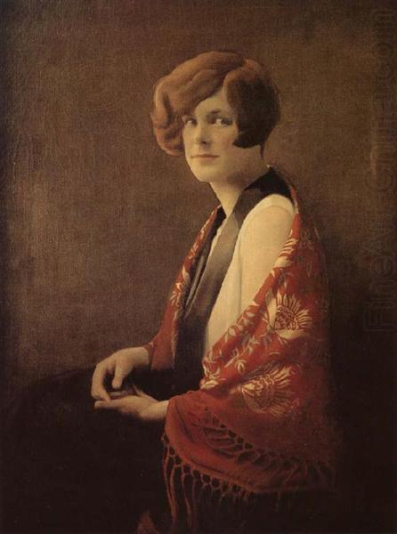 Portrait of Frances Fiske Marshall, 1929 - 格兰特·伍德