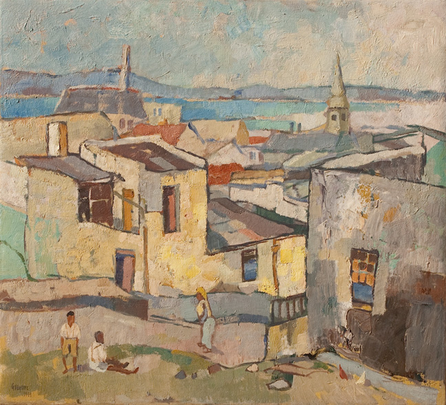 View of Table Bay, Bo-Kaap, 1944 - Gregoire Boonzaier