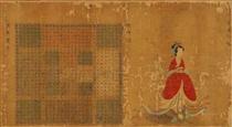 Portrait of Lady Su Hui with a Palindrome in the Manner of Zhu Shuzheng - Guan Daosheng