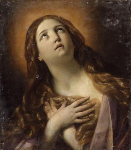 Mary Magdalene in ecstasy at the foot of the cross, c.1628 - 1629 - Guido Reni