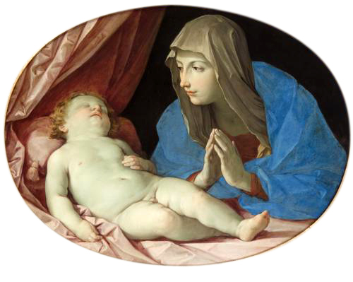 Virgin and Child adoring, 1640 - 1642 - Гвідо Рені