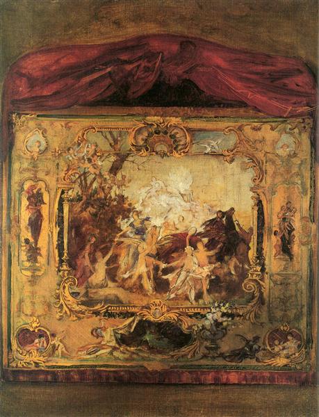 Draft of a theater curtain, 1894 - Gustav Klimt