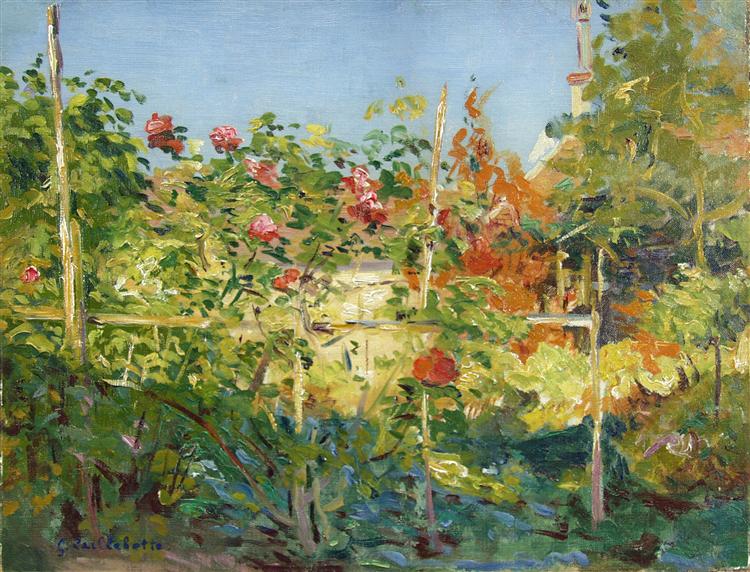 Garten in Trouville, 1882 - Гюстав Кайботт
