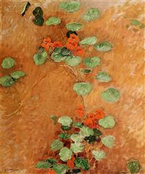 Nasturtiums - Gustave Caillebotte