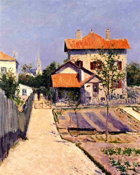 The Artist's House at Yerres, c.1882 - Gustave Caillebotte