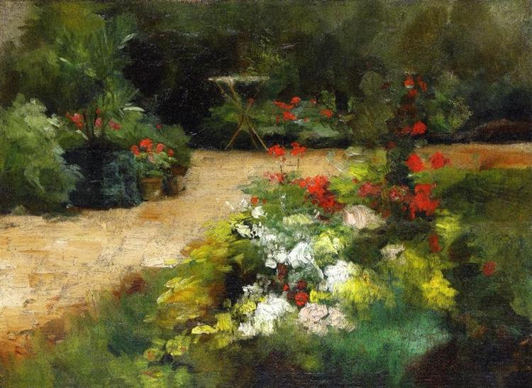 The Garden, c.1878 - Gustave Caillebotte