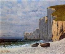 Bay with Cliffs - Gustave Courbet