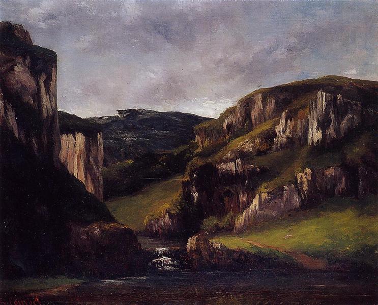 Cliffs near Ornans, 1865 - Gustave Courbet