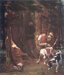 La Curée, chasse au chevreuil dans les forêts du Grand Jura - Gustave Courbet