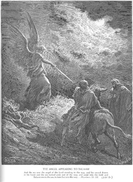 An Angel Appears to Balaam - Gustave Doré