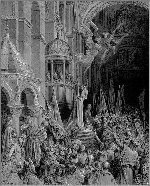 Dandolo, Doge of Venice, Preaching the Crusade - Gustave Dore