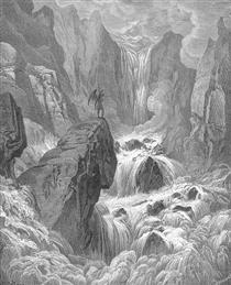 In with the river sunk, and with it rose Satan - Gustave Dore